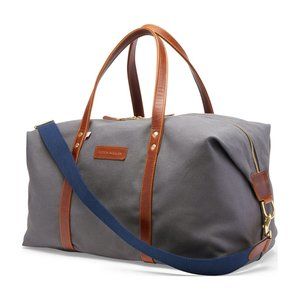 Peter Millar Overnight Bag and Charcoal Canvas Shave Bag